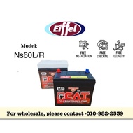 （Sarawak）CAT NS60 NS60L /R 50B24L/R Car Battery Bateri Kereta Proton Saga Waja Toyota Vios Honda