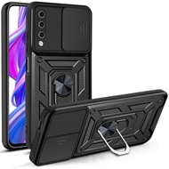 HUAWEI Y9 CASE Y9S/ Y9/ SLIDE IRING CASING ARMOR SHOCKPROOF CAMERA PROTECTIONRing HOLDER