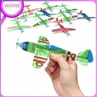 WAYNE 10Pcs ขายดี มือโยน เด็กของขวัญเด็ก เครื่องบินโฟม โมเดลเครื่องบิน เครื่องร่อนบิน ของเล่นเครื่องบิน