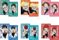 POMMOP My Hero Academia RUN!! Series Visual Card Keychain Collection, W 2.1 x H 3.3 inches (54 x 85 mm), U91 22K 066 Box of 6