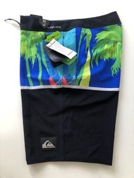 QUIKSILVER 澳洲 男生 海灘褲（HIGHLINE DIVISION 20 衝浪褲 尺寸32-黑色）