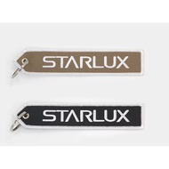Starry Airlines STARLUX | A321neo Flying Ribbon Key Ring (2019) Black