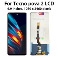 Yy 6.9 "Original LCD cho TECNO pova2 Màn hình hiển thị cho TECNO pova 2 LCD le7 le7n Màn hình hiển t