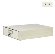 Dulton Metal Desktop Organizer Box Stackable File Storage Drawer Retro Style Rectangular Shape Singl