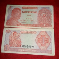  1 rupiah seri jendral Sudirman Thun 1968