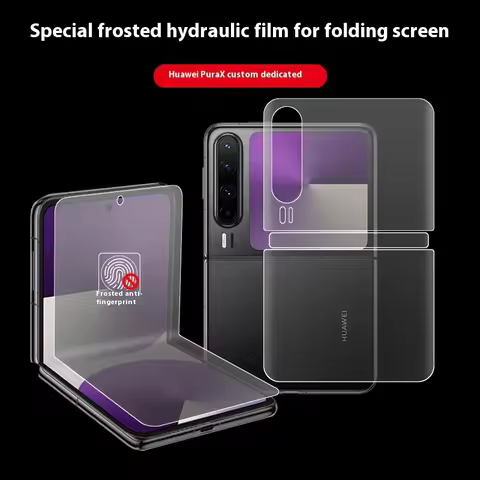 4 in 1 Curved Matte Inner Outer Hydrogel Film For Huawei Pura X TPU Clear Screen Protector Cover Fil