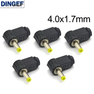 5PCS/lot DC Plug 90 degree elbow 4.0x1.7mm 4.0*1.7MM DC power plug wiring assembly welding wire type