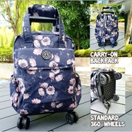 Handy 360° 4-Wheel Trolley Bag / Backpack (SG Seller)