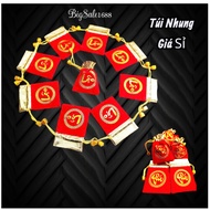 100 Velvet drawstring bags 7x9