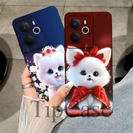 Realme 14 Casing 14T 5G - C75 / C75X - Note 60 / Note 60X Softcase Camera Protector Cat Motif