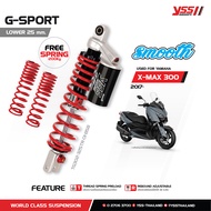 โช้คอัพโหลด YSS Smooth (G-SPORT) สำหรับ X-MAX 300 ปี 2017 ขึ้นไป (LOAD 25 MM.)