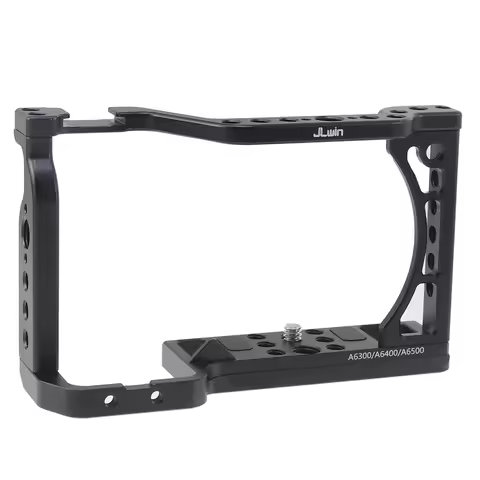 Full Cage Top Camera Cage Rig Stabilizer for Sony A6500/A6400/A6300/A6000 Cell Cage with Shoe Mount 