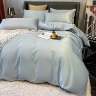 【Super low price】Nordic 100% Cotton Bedding Set with Sheet Duvet Cover Pillowcases Single Couple Bed