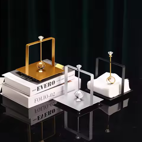 Hotel Restaurant Metal Square Paper Towel Holder Paper Towel Holder Western Restaurant Bar Tabletop 