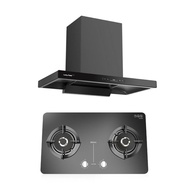 LUCKY FLAME ชุดครัว เครื่องดูดควัน RG-911T(NB) เตาแก๊ส LGS-9102