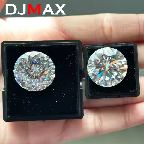 DJMAX Russian Cut Moissanite Loose Stones 0.1-30 Carat D Color FL Clarity PIum Blossom 3EX Cut Moiss