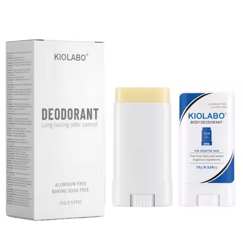 KIOLABO Whole Body Deodorant for Women & Men, Smooth Solid, Aluminum Free, Odor Control for Pits, Pr