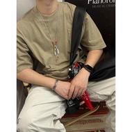 Japanese Trendy Shawn Yue Feather Necklace Men's Trendy Niche Takahashi Goros Velvet Rope Pendant St
