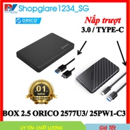 Orico 2577U3 / 2580U3 / 2020U3 Sata 3.0 2.5'' hard drive box - For HDD, SSD - Genuine Product Full B