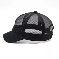 Topi Trucker lidah Pendek Topi Pria Trucker Jaring Black White Topi jaring