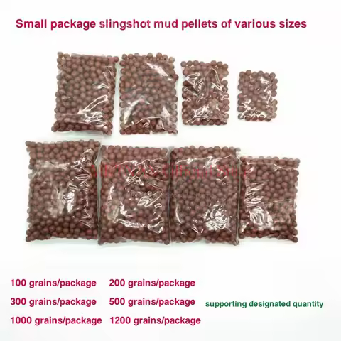100-2000PCS 8-9MM Safety Mud Ball Slingshot Ultra Hard Ceramic Ball Outdoor Hunting Slingshot Practi