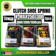 YAMAHA XMAX250/300 X MAX 250/300 RACING CLUTCH SHOE SPRING 5pcs=1set 1000rpm 1500rpm 2000rpm NCY TAI