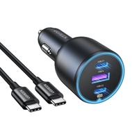 # UGREEN 130W DUAL USB-C PD + USB-A FAST CAR CHARGER #