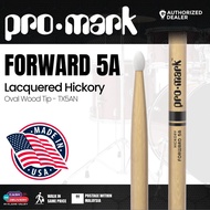 Promark Classic Forward DrumSticks - Hickory - 5A - Oval Wood Tip - TX5AN