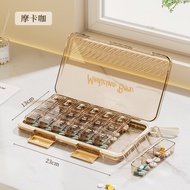 Portable Large Capacity 7-Day Medicine Box Pill Organizer Travel Size Medicine Box Dosage Cup Small 