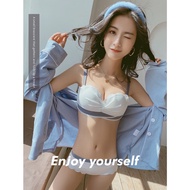 Ship Every Day Repurchase Rate 99% Sexy Ice Silk Seamless No Steel Ring Complete Set Underwear Small