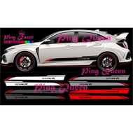 CUTTING STICKER CAR TYPE-R STICKER LIST HONDA TYPE-R CAR