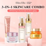 ELLEN ELLA Rejuvenating Skincare Set Niacinamide Whitening Serum Ginseng Anti Aging Cream