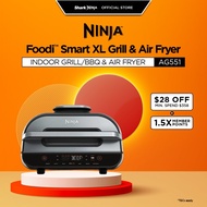 Ninja Foodi Smart XL Indoor Grill & Air Fryer with Digital Probe, Roast, Bake, Broil Dehydrate & Reh