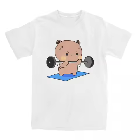 Cute Cartoon Bubu Dudu Print women's t shirt Fashion Cotton T-Shirt men Tops Y2K Casual Short Sleeve