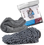 Nuke Guys Shiny Wheels 2-in-1 Set Washing and Drying, Microfiber Washcloth 145 g/m² + Microfiber Dry