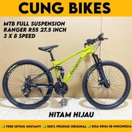 [PROMO] SEPEDA GUNUNG MTB 27,5 INCH EVERGREEN RANGER R55 FULL SUSPENSION