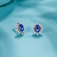 Rio Diamonds Gapkon Tazanite Diamond Earring in 18K White Gold