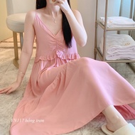 HUNTING LINEN DRESS Delivered Always WEAR AT HOME DRESS FOR HOME WEAR VN117 FREESIZE
