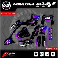 Decal sticker Dekal sticker Klx D tracker full body MTP - 58