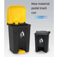 Heavy Duty Plastic Dustbin 30L 50L 80L with Step Foot Pedal Kitchen Garbage Trash Can Restroom Waste