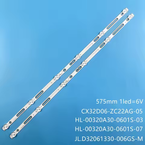 LED Strips SJ.CX.D3200601-3030HS-M for 32 TV RCA RTV32Z2SM 32LEX5045/T2C DJTV321 H32D7000E HTV-LED32