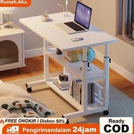 RA Adjustable Folding Laptop Table with Wheels Portable Study Table Laptop Table with Wheels Adjusta