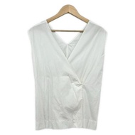 Ebure Belt Blouse Shirt ivory Size 3 ribbon Women Short sleeves Direct from Japan Secondhand