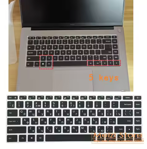 Silicone Laptop Keyboard Cover skin Russian For Xiaomi Redmi book 16 2024 / Redmibook 16 2024 (not f