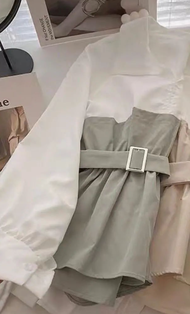 Gama Blouse Crop Wanita Style Korea Modern 2022 Terbaru