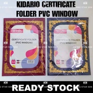 KIDARIO A4 PAPER TYPE CERTIFICATE FOLDER WITH PVC WINDOW