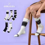 KATUN ZEBALTA - Gemini Coco 018-8 Long Cotton Socks with Embroidered Pattern