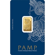 【Ready Stock】24K PAMP Suisse Gold Bar Lady Fortuna Gold (999.9) 10g