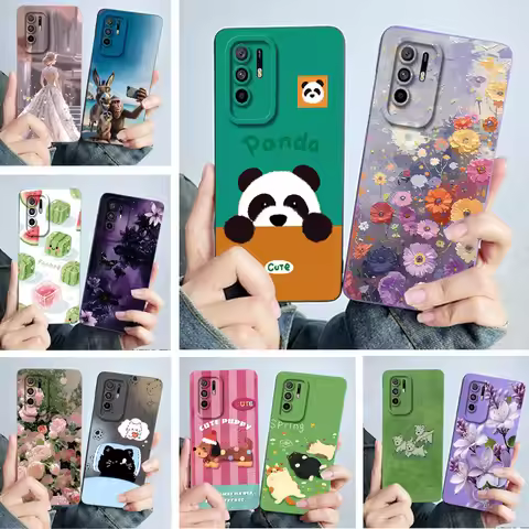Case For Oppo A94 / Reno5 Z 5G CPH2211 Case Cute Panda Girls Cats Soft Silicone Protective Back Cove