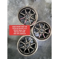 USED SPORT RIM 15 INCH RAYS CE28 1BIJI RM180 HARGA BOLEH GUNA SPARE TAYAR